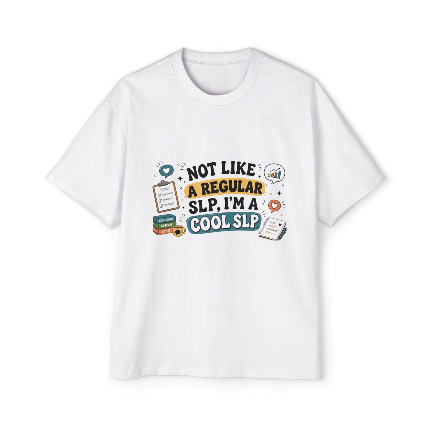 SLP T-Shirt | Speech Therapist Tee, Oversized Cotton Shirt