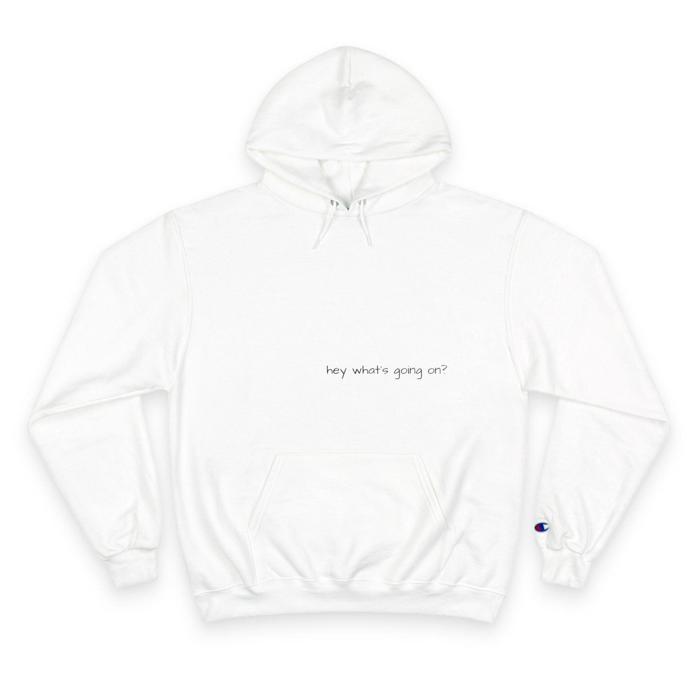 hey what's going, hoodie | minimalist handwritten text sweatshirt